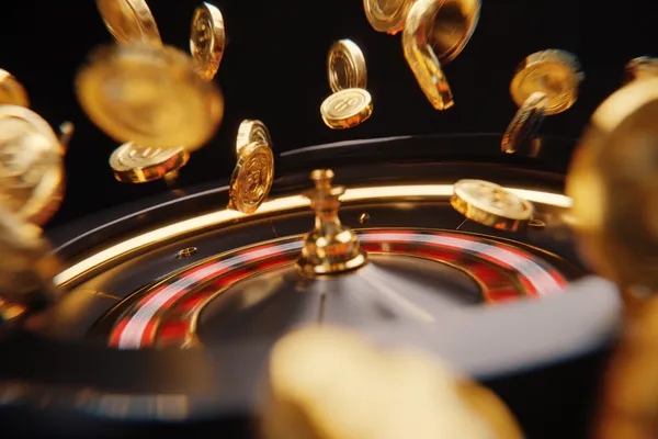 A confident dealer surrounded by casino chips inviting players to access their QWE123 account, reflecting quick and easy login options.